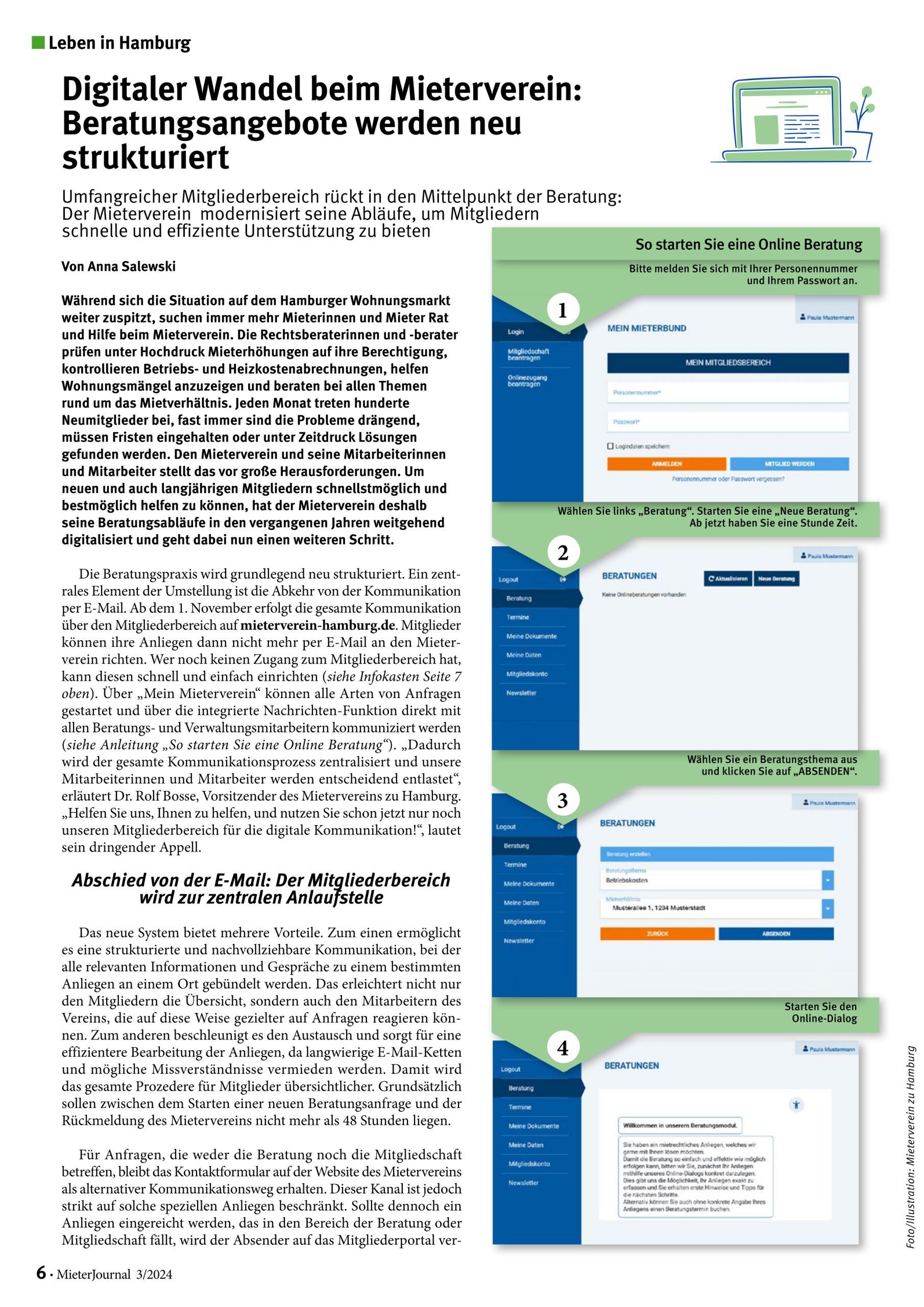 Seite 6 im MieterJournal 3-2024